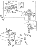 Part Location Diagram of 492597 Briggs and Stratton Carburetor Assembly